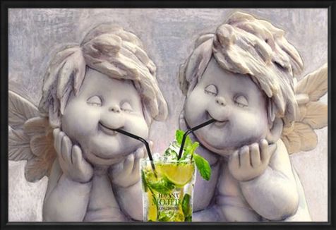 Framed Framed Angelic Mojito Drinkers - Stone Cold Sober