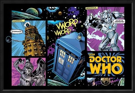 Framed Framed Comicbook Style - Doctor Who