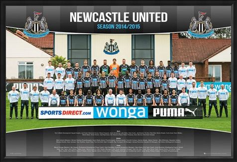 Framed Framed Team Photo - Newcastle United Football Club 2014/15