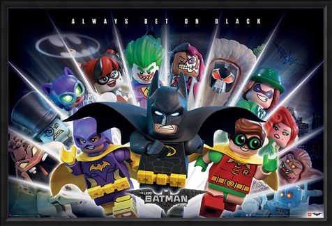 Framed Framed Always Bet on Black - The Lego Batman Movie