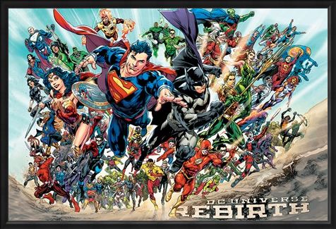 Framed Framed Justice League Rebirth - DC Comics