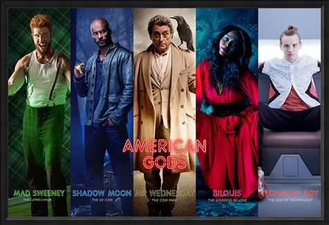 Framed Framed Character Collage - American Gods