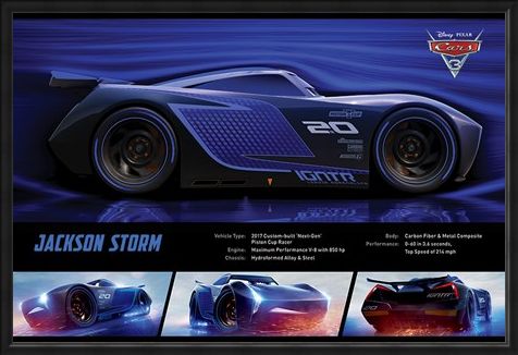 Framed Framed Jackson Storm Stats - Cars 3