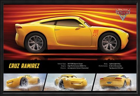 Framed Framed Cruz Ramirez Stats - Cars 3