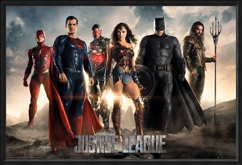 Framed Framed Character Line-Up - Justice League