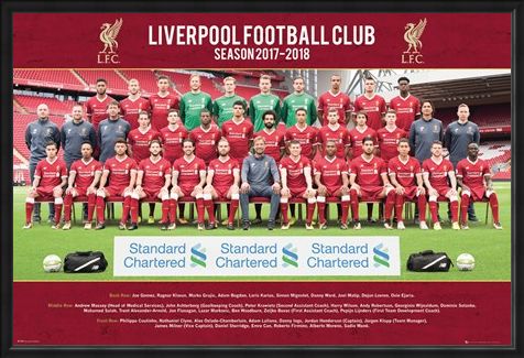 Framed Framed Photo 17-18 - Liverpool Team