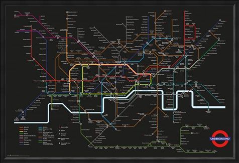 Framed Framed Transport For London - Rainbow Network