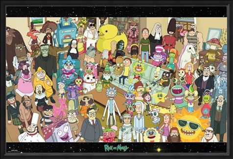 Framed Framed Cast - Rick and Morty
