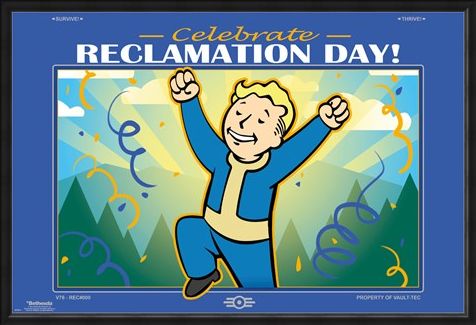Framed Framed Reclamation Day - Fallout 76