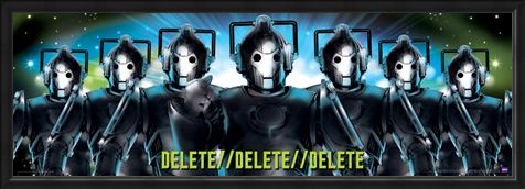 Framed Framed Delete, Delete, Delete - Doctor Who Cybermen