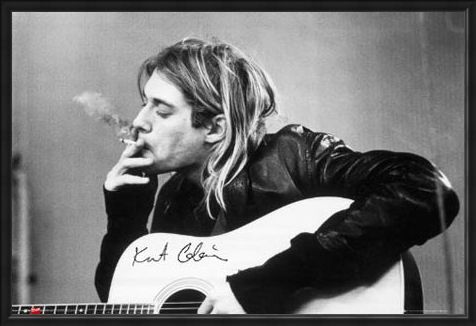 Framed Framed Having a Smoke - Kurt Cobain