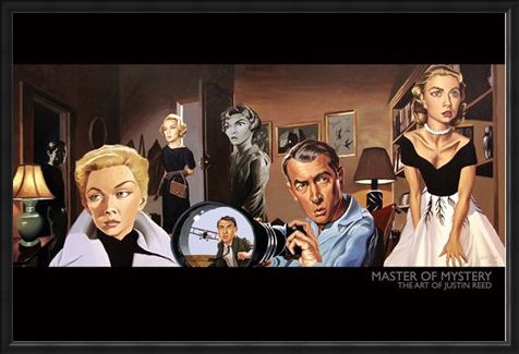 Framed Framed Master of Mystery (North by Northwest) - The Art of Justin Reed