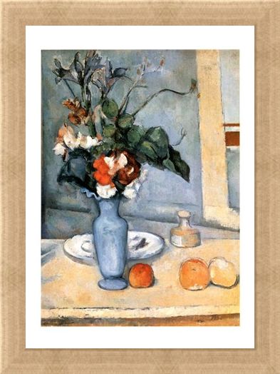 Framed Framed Il Vaso Blu - Paul Cezanne