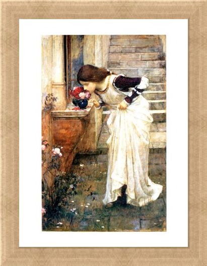 Framed Framed The Shrine - John William Waterhouse