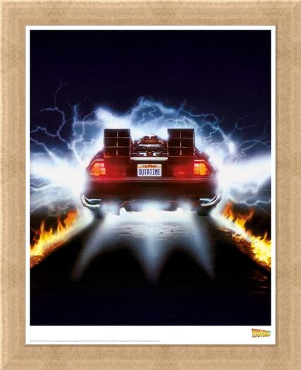 Framed Framed Delorean Fire - Back To The Future
