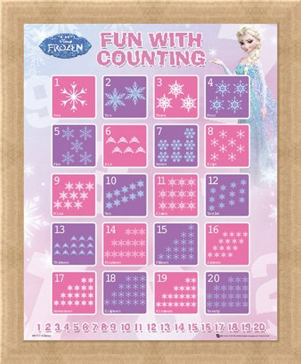 Framed Framed Fun With Counting - Disney's Frozen