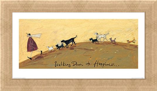 Framed Framed Walking Down To Happiness - Sam Toft