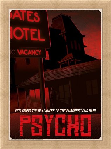 Framed Framed Alfred Hitchcock Psycho Bates Motel Limited Edition Numbered Print -