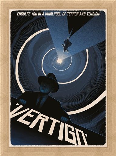 Framed Framed Vertigo - Alfred Hitchcock