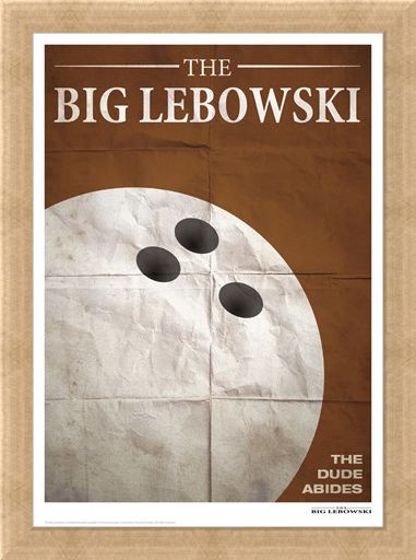 Framed Framed Bowling - The Big Lebowski
