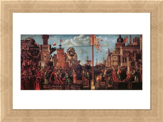 Framed Framed Incontro Di S. Orsola Con Lo Sposo - Carpaccio