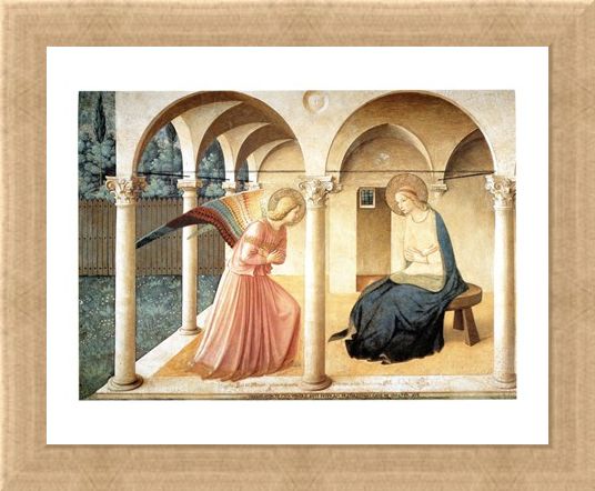 Framed Framed Annunciazione - Beato Angelico