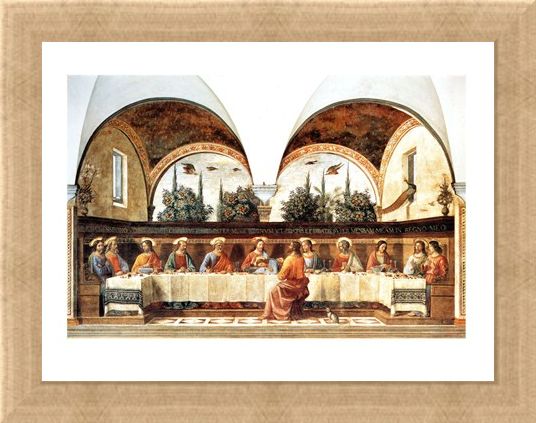 Framed Framed L'ultima Cena - Domenico Ghirlandaio