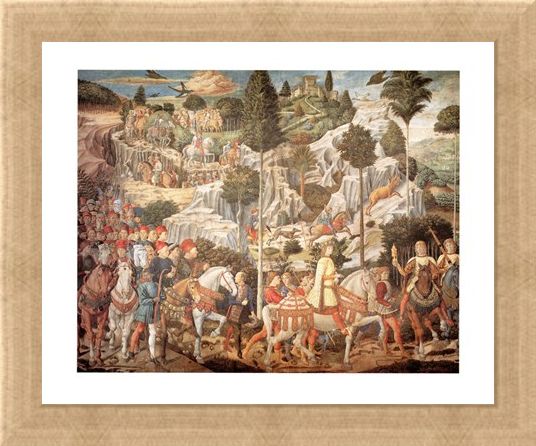 Framed Framed Corteo Dei Re Magi - Benozzo Gozzoli