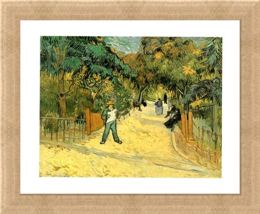 Framed Framed Giardini Pubblici - Vincent Van Gogh