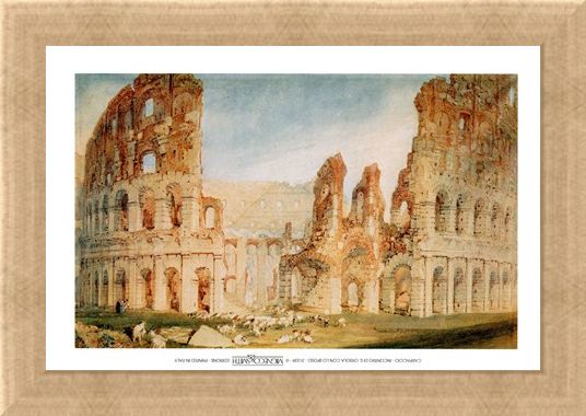 Framed Framed Il Colosseo - Joseph Mallord William Turner