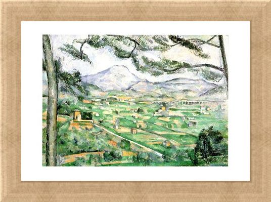 Framed Framed La Montagna Di Sainte-Victoire - Paul Cezanne