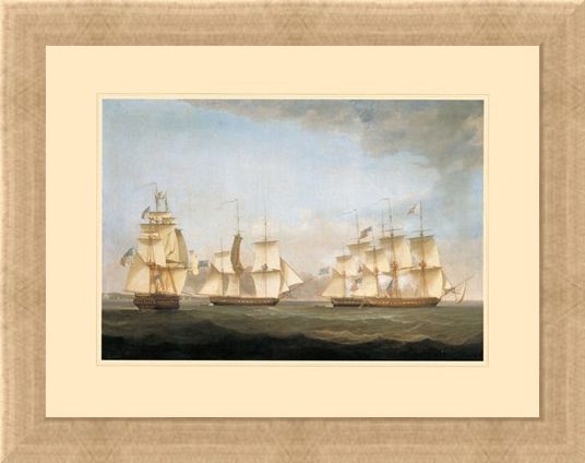 Framed Framed The Ship 'Shannon' - Antonio Jacobsen