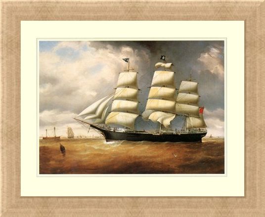 Framed Framed The Ship 'Duncairn' - Sailing the High Seas
