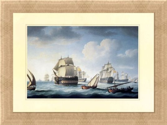 Framed Framed The Battle Of Trafalgar - Naval Warfare