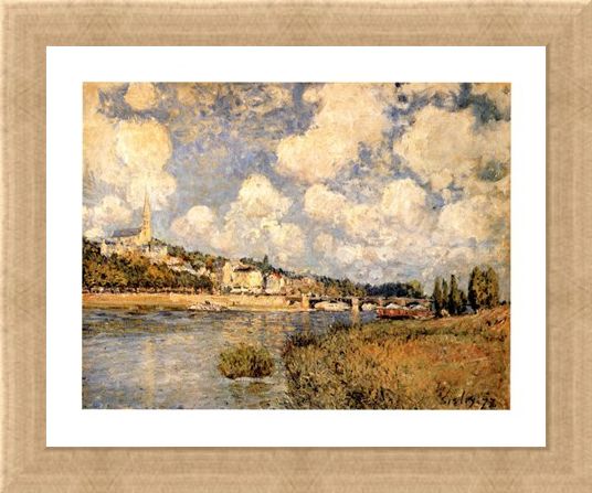 Framed Framed Sainte Cloud - Alfred Sisley