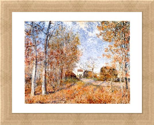 Framed Framed Un Coin De Bois Aux Sablons - Alfred Sisley