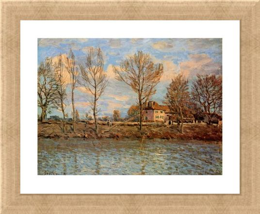 Framed Framed L'Ile De La Grand Jatte - Alfred Sisley