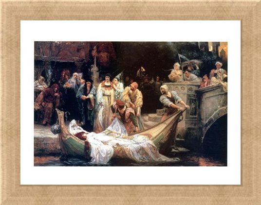 Framed Framed The Lady Of Shalott - G E Robertson