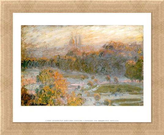 Framed Framed Les Tuileries, Etude - Claude Monet