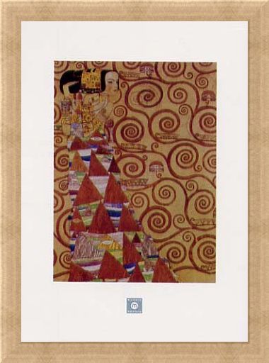 Framed Framed Stoclet Frieze, Expectation, 1905-09 - Gustav Klimt