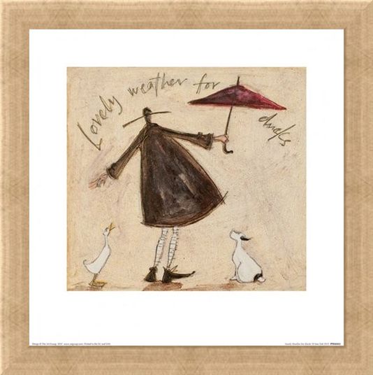Framed Framed Lovely Weather for Ducks - Sam Toft
