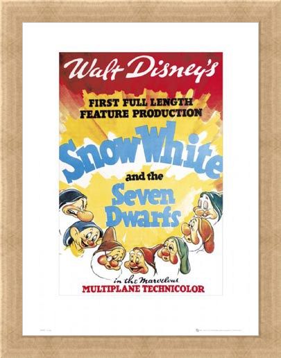 Framed Framed Snow White Original Movie Score - Walt Disney's Snow White and The Seven Dwarves