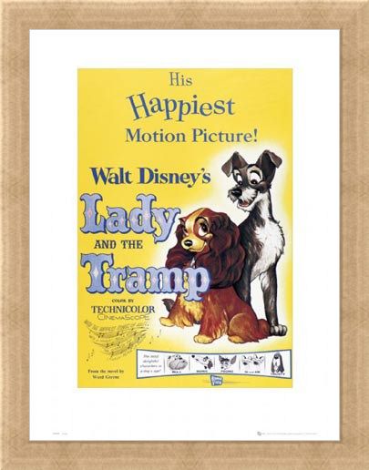 Framed Framed The Lady & The Tramp Original Movie Score - Walt Disney's Lady and The Tramp