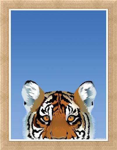 Framed Framed Tiger - Inquisitive Creatures
