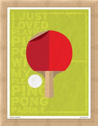 Framed Framed Minimal Movies: Forrest Gump - I Just Loved Playing Ping Pong