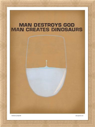 Framed Framed Minimal Movies: Jurassic Park PopArtUK - Jurassic Park