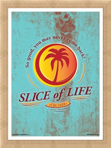 Framed Framed Slice Of Life Cruises Mini Poster - Inspired By Dexter