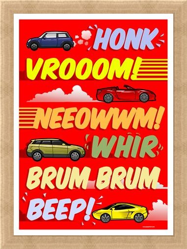 Framed Framed Car Noises - Brum Brum