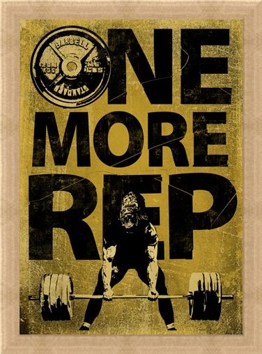 Framed Framed Don't Give Up - One More Rep
