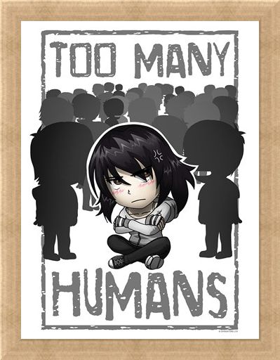 Framed Framed Too Many Humans Mini Poster -